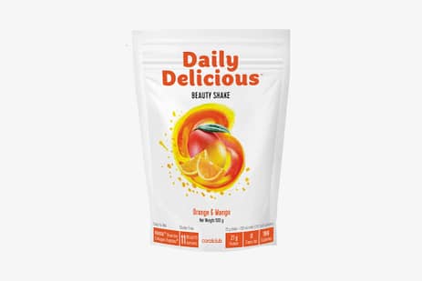Daily Delicious Beauty Shake orange and mango coral club